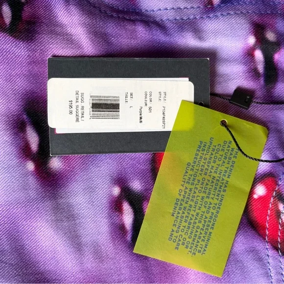 Icecream Marc Jacobs Purple Mini Skirt with Red Lip Print - Picture 6 of 6